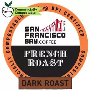 San Francisco Bay OneCup French Roast Coffee 36 to 180 Keurig K cups Pick Size  - Picture 1 of 7