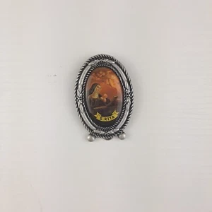 Oval Table Frame In Cast With Santa Rita - Vintage - Picture 1 of 2