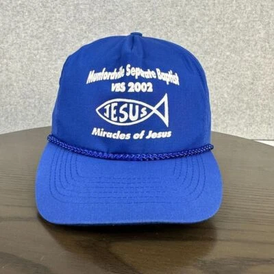 De colección Munsfordville Bautista Separado 2002 VBS Vacaciones Biblia Estudio Gorra Cremallera Ajuste Foto 1 de 4