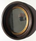 19th Century Antique American Oval Walnut Mirror Picture Frame Mirror 13" X 15"