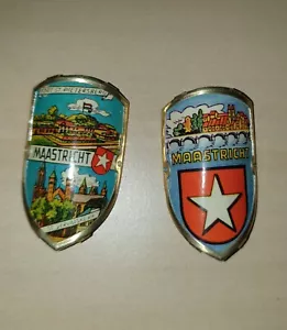 Escudo de armas Maastricht Palo para caminar emblemas insignias Fuerte San Pietersberg - Imagen 1 de 1