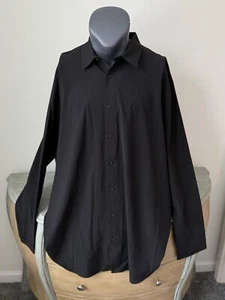 Black Stylus Shirt 3xlt Big And Tall Long Sleeve Button Down NWT Easy Care - Picture 1 of 7