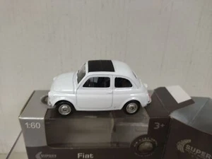 FIAT 500 NUOVA WHITE apx 1:43/6cm L WELLY SUPER9 - Imagen 1 de 4