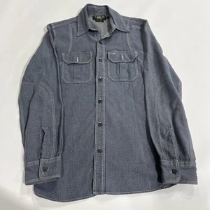 Rrl Ralph Lauren Double Rrl Denim Baumwolle geknöpft Westernkleidung vereint Kleidungsstück S - Bild 1 von 6
