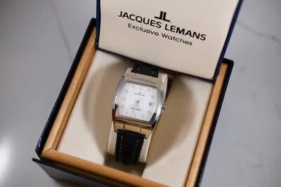 Reloj suizo vintage Jacques Lemans Geneve automático Tonneau para hombre TOTALMENTE NUEVO Foto 1 de 4