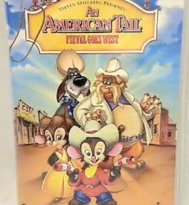 VINTAGE SEALED An American Tail Fievel Goes West NEW VHS 2001 CD-ROM Movie Book - Picture 1 of 6