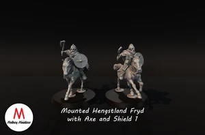 LOTR - Mounted Hengstland Fyrd with Axe and Shield 1 - Picture 1 of 5