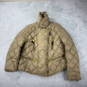 Burberry Tan Puffer Duck Dowm Jacket Women’s Size L - Picture 1 of 14