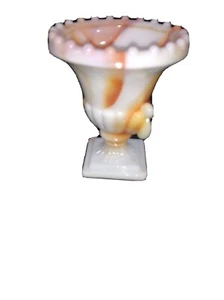 NYC Vogue Merc Co USA Slag Glass Akro Agate Urn Toothpick Holder - Picture 1 of 11