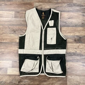 Browning Vest Mens XL Beige Mesh Shooting Hunting Outdoor - Picture 1 of 9