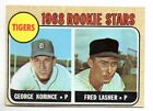 1968 Topps Tigers Rookie Stars Korince  Lasher 447 Semi High Vintage 1960S B