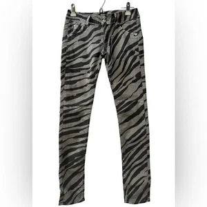 Hudson Skinny Jeans Baumwollmischung Zemra Print grau Damen Gr. 27 - Bild 1 von 11