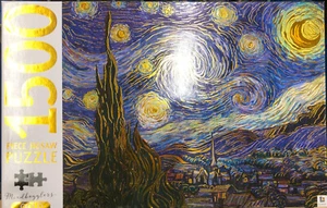 Rompecabezas Mindbogglers Gold: Starry Night de Van Gogh 1500 piezas SELLADO - Imagen 1 de 5