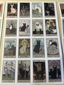 78 Cat Tarot stickers. Makes ideal display or use these to decorate your items. - Picture 1 of 7