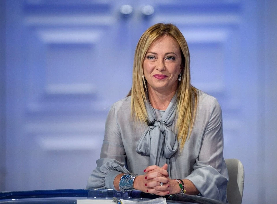 GIORGIA MELONI Primer Ministro Italia Brillante Retrato Póster Foto Impresión Foto 1 de 1