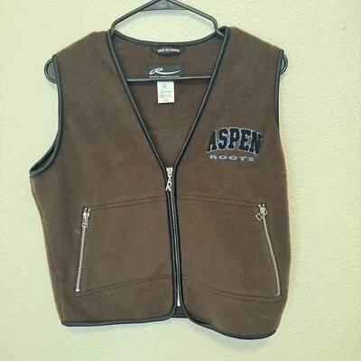 Chaleco ROOTS Performance Cremallera Polar Logo Cremallera Bordado Foto 1 de 3