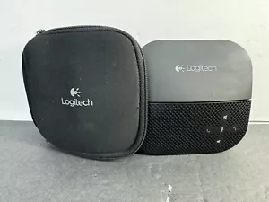 Logitech P710e Mobile Speakerphone Travel High Quality Audio Office Desk W/ Case - Zdjęcie 1 z 9