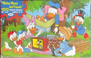 Jaymar Vintage *NEU* Mickey Mouse and Friends - Picknick 100-teiliges Puzzle - Bild 1 von 4