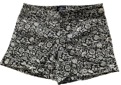 American Eagle Midi Shorts Women’s 4 Blue White Chino Floral Print Midi Stretch - Image 1 of 4