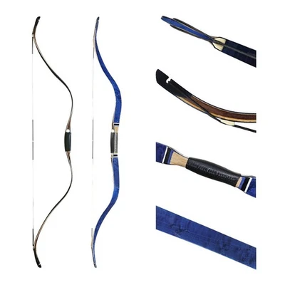 54'' Crimea Tatar Bow Blue Birdseye Maple AF Archery Recurve Hourse Bow,23lbs - Image 1 of 4
