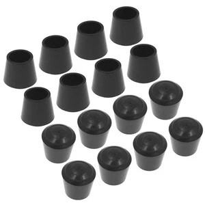 16Pcs Rubber Chair Leg Tips Caps 5/8 Inch Furniture Table Chair Leg Caps - Picture 1 of 6