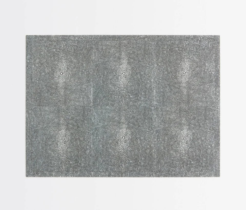 Blue Pheasant Henry Cool Gray, Rectangular Placemat, Realistic Faux Sh... - NEW! - Image 1 of 1