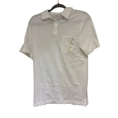 Polo Goodfellow Manga Corta Ajuste Estándar Blanco Nuevo con Etiquetas Talla Pequeña Foto 1 de 4