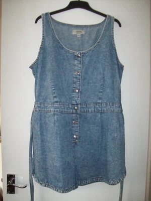 NEW LOOK DENIM PLAYSUIT SIZE 18 - Image 1 of 2
