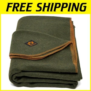 Military Wool Blanket - Warm & Washable - Picture 1 of 10
