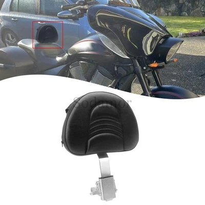 Adjustable Plug-in Driver Backrest Pad W/Pocket For Victory Cross Roads 2010-14 - Image 1 of 4