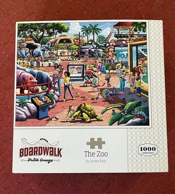 Boardwalk Puzzle Company The Zoo 1000 Pieces New - Image 1 of 4