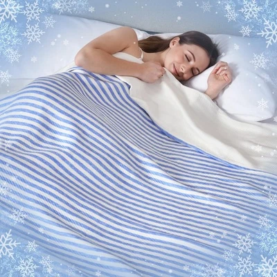 Cooling Summer Blanket King Size 3D Air Mesh Lightweight Breathable for Hot - Image 1 of 4