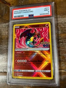 POKEMON 2022 GO RADIANT CHARIZARD #011 PSA 9 Mint RARE 2 - Picture 1 of 2