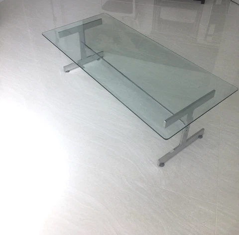 Paul Mayen design for Habitat Architectural coffee table polish aluminum & glass Cover
