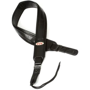 Correa para guitarra EVH Eddie Van Halen Premium de cuero, negra - Imagen 1 de 6