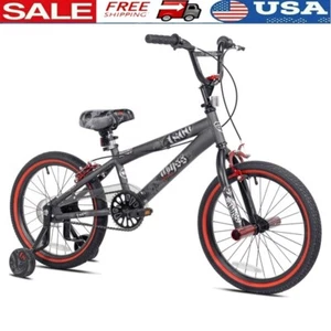 18 Inch Freestyle BMX Bike Kids W/ Removable Training Wheels & Adjustable Height - Picture 1 of 12