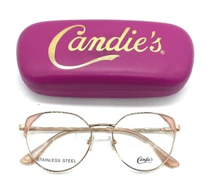 Candie's CA0181 028 Rose Pink Gold Women's Metal Eyeglasses Rx Frame 52-17-140 - Picture 1 of 6