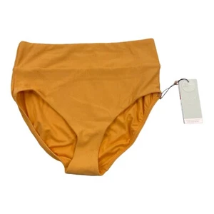 CALIA Bikini Swim Bottom Xtra Large Orange Textured High Rise Tummy Control - Picture 1 of 6