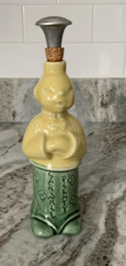1940’s SPRINKLE PLENTY CERAMIC CHINA MAN LAUNDRY WATER SPRINKLER + ORIGINAL LID - Picture 1 of 10