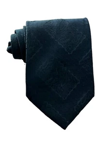 Pattersons By Damon Neck Tie 3.5" Wide 54" Long Blue Polyester Embossed - Picture 1 of 6