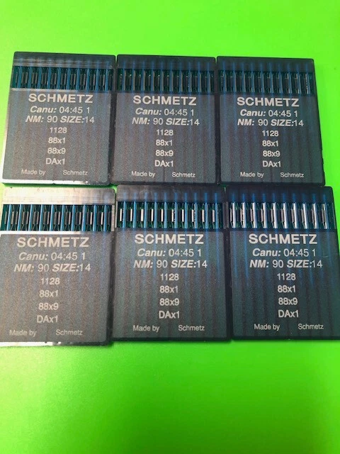 60 SCHMETZ DAX1 88X1 88X9 NM:80 SIZE:14 1128 INDUSTRIAL SEWING MACHINE NEEDLES - Image 1 of 1