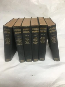 Automobile Engineering: a General Reference Work 1921 Vintage 6-Volume Set - Picture 1 of 5