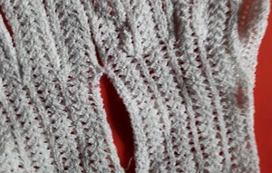 vintage gant crochet FIL blanc #old glove  - Picture 1 of 3