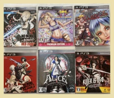 Lot 6 Sony PS3 Lollipop Chainsaw Premium Edition Onechanbara No More Heroes Set - Image 1 of 2