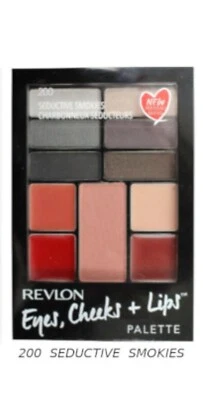3 × Revlon NEWYORK Eyes, Cheeks + Lips Palette - 200 Seductive Smokies - Image 1 of 2