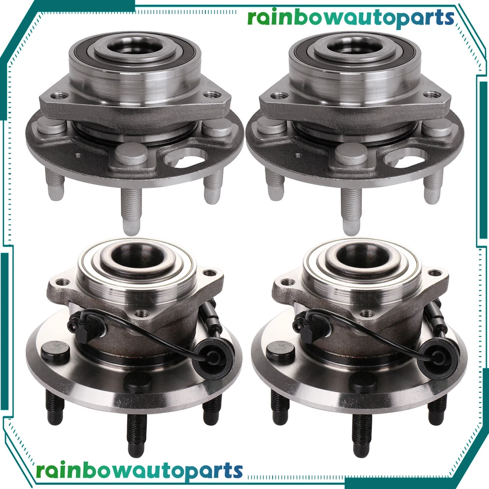 4x Cojinetes de cubo de rueda delanteros traseros para Chevrolet Equinox GMC Terrain 2010-2012 Foto 1 de 4