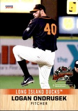 2018 Long Island Ducks Choice 15 Logan Ondrusek Phoenix Arizona AZ Baseball Card