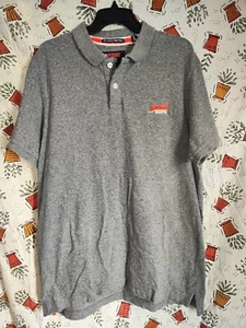Superdry The classic pique polo mens collared t-shirt size 2XL - Picture 1 of 11