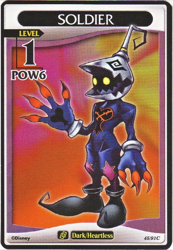 KINGDOM HEARTS TCG Base Set 45/91C SOLDIER Level 1 NM Disney Trading Card ccg - Image 1 of 1
