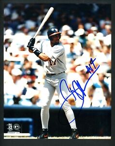 Tony Clark Signed Autographed 8 x 10 Color Photo Detroit Tigers action batting